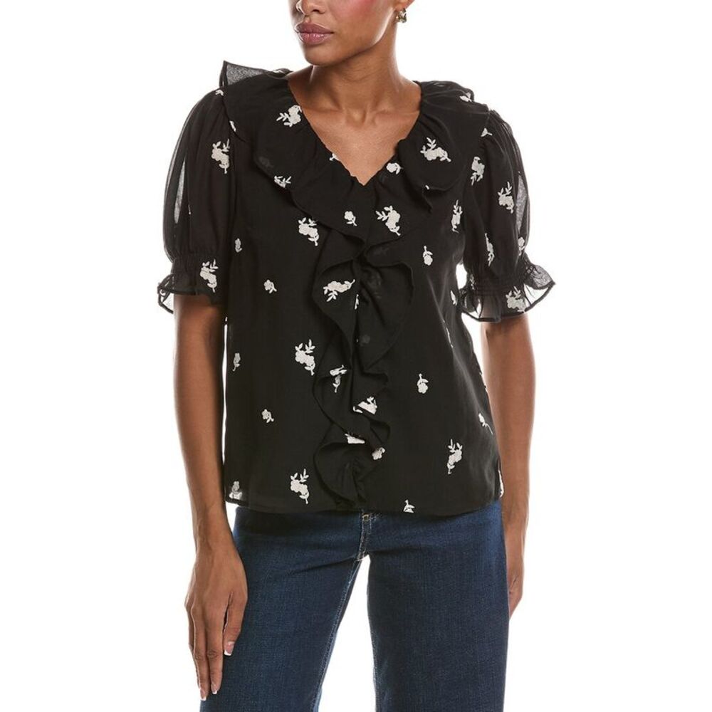 Cece Womens Blouson Top, Black
